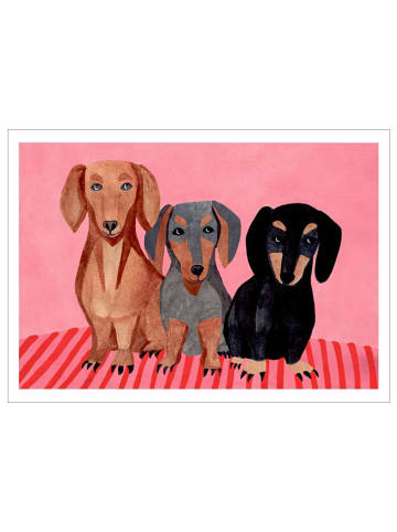 Poster & Frame Druk artystyczny "Dachshunds"