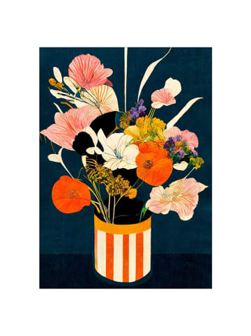 Poster & Frame Kunstdruk "Flowers at night"