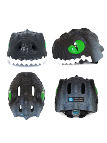 Crazy Safety Kask rowerowy w kolorze czarnym