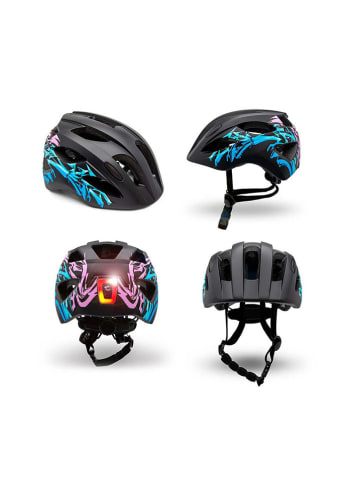Crazy Safety Fahrradhelm in Schwarz/ Bunt