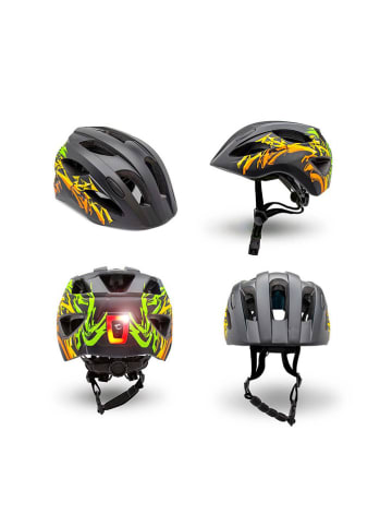 Crazy Safety Fahrradhelm in Schwarz/ Bunt