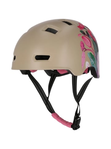 Crazy Safety Fahrradhelm in Beige/ Bunt