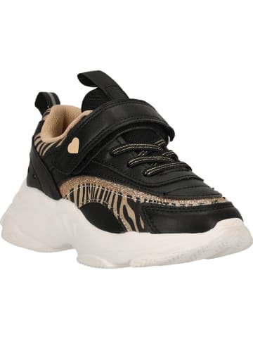 Zigzag Sneaker in Schwarz/ Beige