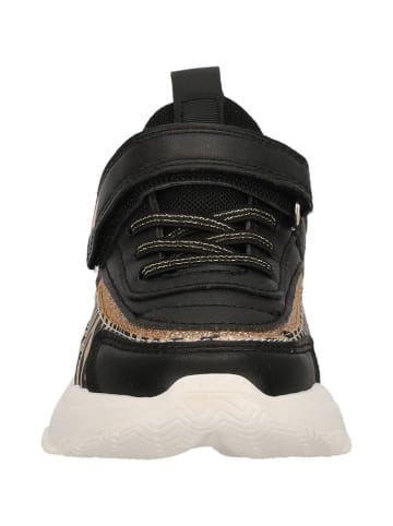 Zigzag Sneaker in Schwarz/ Beige