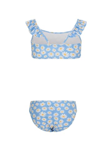 Zigzag Bikini in Hellblau/ Weiß/ Gelb