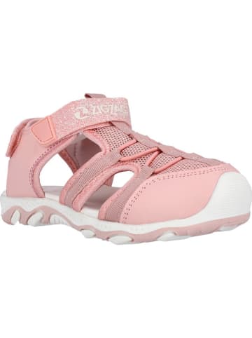 Zigzag Halbsandalen in Rosa/ Weiß