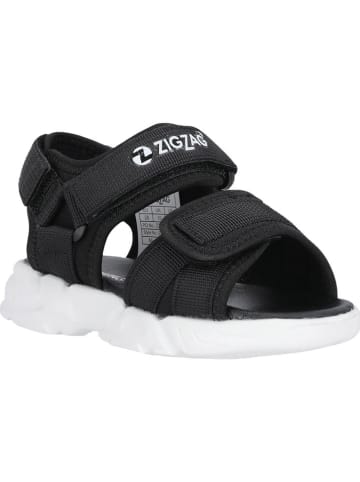 Zigzag Sandalen in Schwarz
