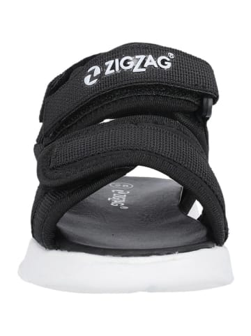 Zigzag Sandalen in Schwarz