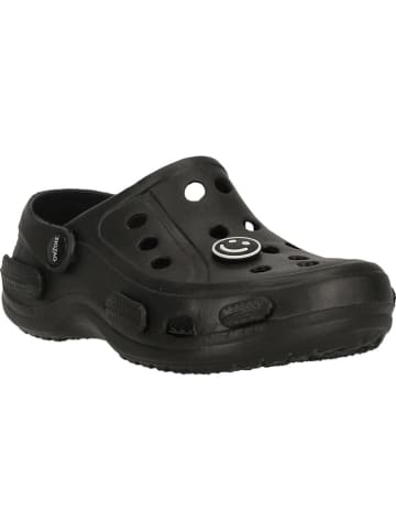 Zigzag Clogs in Schwarz