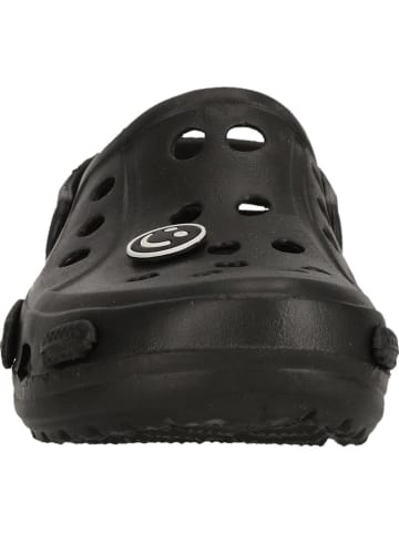 Zigzag Clogs in Schwarz