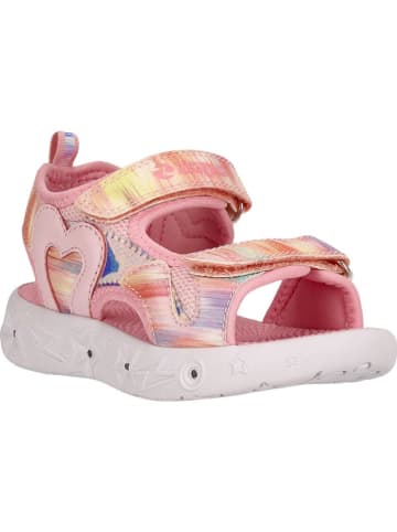 Zigzag Sandalen in Rosa/ Bunt