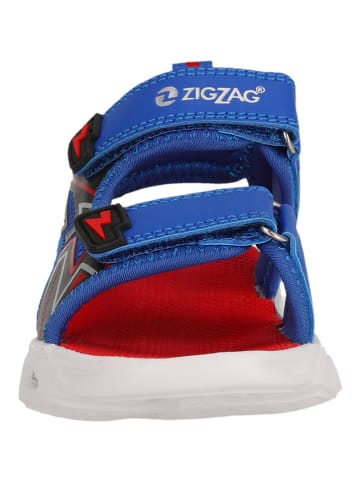 Zigzag Sandalen in Blau/ Rot/ Schwarz