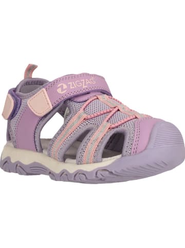 Zigzag Halbsandalen in Lila