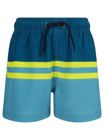 Zigzag Badeshorts in Blau/ Gelb
