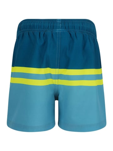 Zigzag Badeshorts in Blau/ Gelb