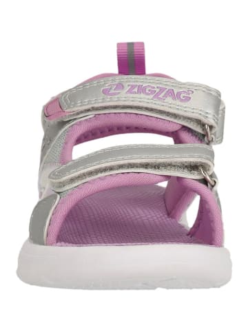 Zigzag Sandalen in Silber/ Lila