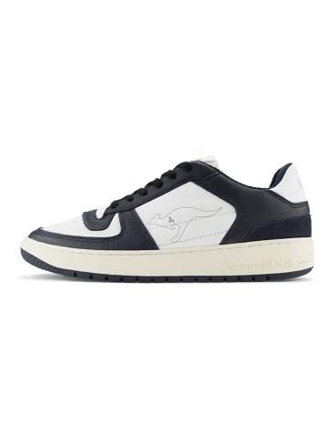KangaROOS Originals Leder-Sneakers "GAME LO" in Weiß/ Schwarz