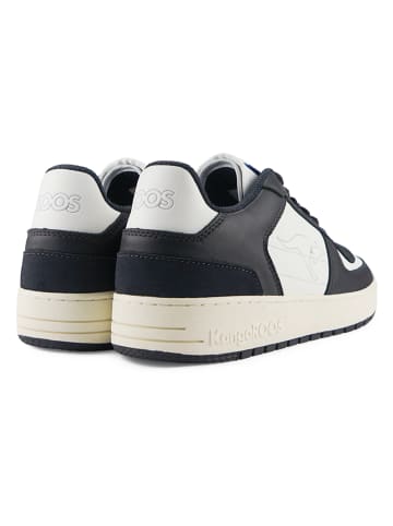 KangaROOS Originals Leder-Sneakers "GAME LO" in Weiß/ Schwarz