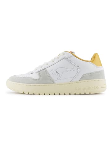 KangaROOS Originals Leder-Sneakers "Game LO II" in Grau/ Weiß