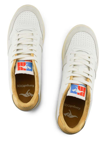 KangaROOS Originals Leder-Sneakers "Game LO II" in Grau/ Weiß