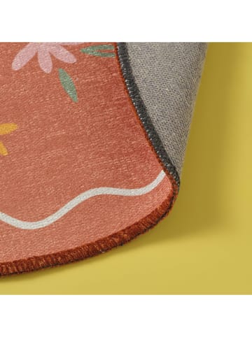 BELLA MAISON Teppich "Freya" in Rot - Ø 80 cm
