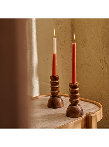 BELLA MAISON Kerzenhalter "Ricardo" in Braun - (H)15,5 x  Ø 8,5 cm