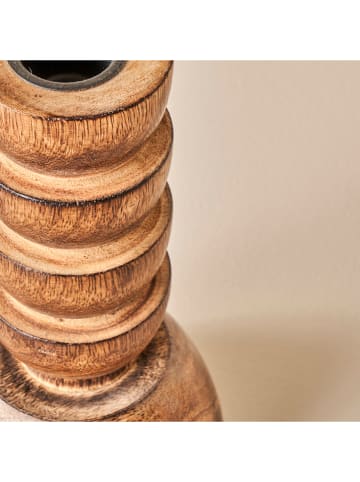 BELLA MAISON Kaarshouder "Ricardo" bruin - (H)15,5 x Ø 8,5 cm