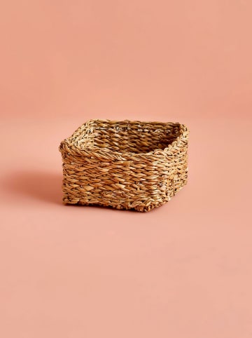 BELLA MAISON Kosz "Kiara" w kolorze jasnobrązowym - 18 x 18 x 8 cm