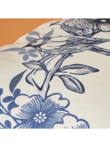 BELLA MAISON Kissenhülle in Blau/ Weiß - (L)45 x (B)45 cm