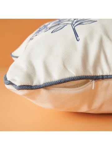 BELLA MAISON Kissenhülle in Blau/ Weiß - (L)45 x (B)45 cm
