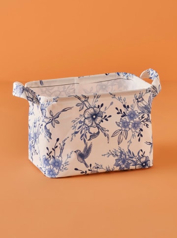 BELLA MAISON 2-delige set: opbergmanden blauw/wit