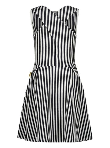 Vingino Kleid in Schwarz/ Weiß