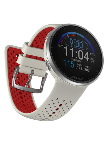 Polar Fitnessuhr ''Pacer Pro'' in Beige/ Rot