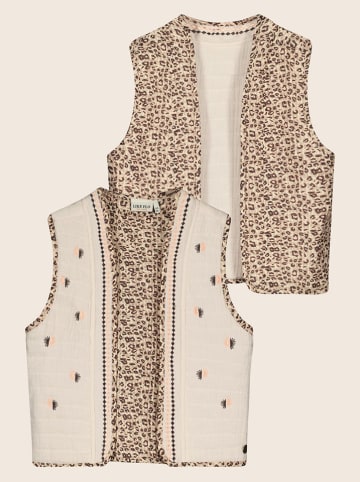 Like Flo Omkeerbare gilet "Daisy" beige