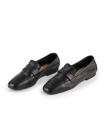 Anna Morellini Leder-Mokassins "Silanca" in Schwarz
