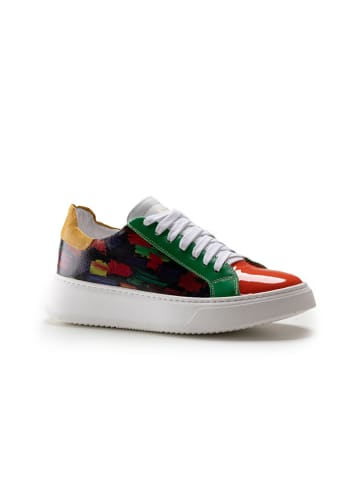 Anna Morellini Skórzane sneakersy "Luista" ze wzorem