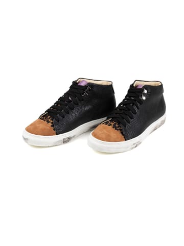 Anna Morellini Leren sneakers "Ziaria" zwart