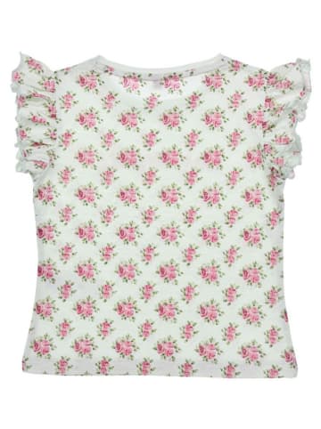 Bondi Trachtenshirt 'Rosenallover' in Grün/ Rosa
