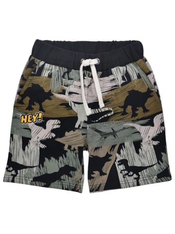 Bondi Shorts 'Dinoallover' in Schwarz/ Beige