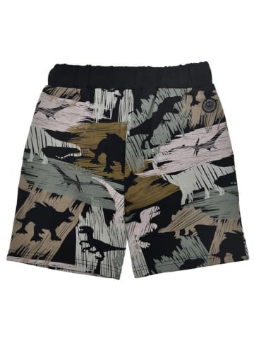 Bondi Shorts 'Dinoallover' in Schwarz/ Beige