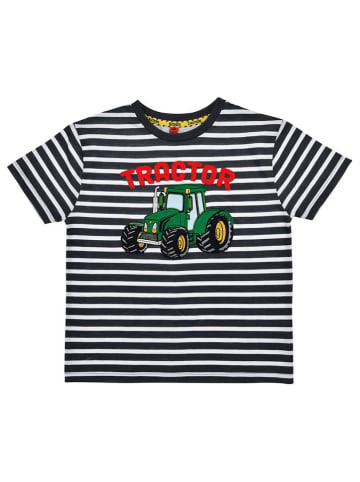Bondi Shirt 'Traktor' in Weiß/ Schwarz