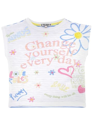 Bondi Shirt 'Funny' in Weiß/ Blau