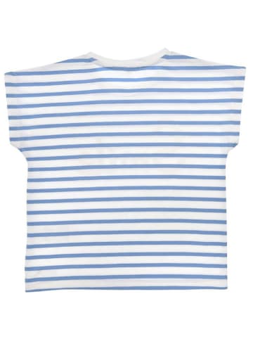 Bondi Shirt 'Smile' in Weiß/ Blau
