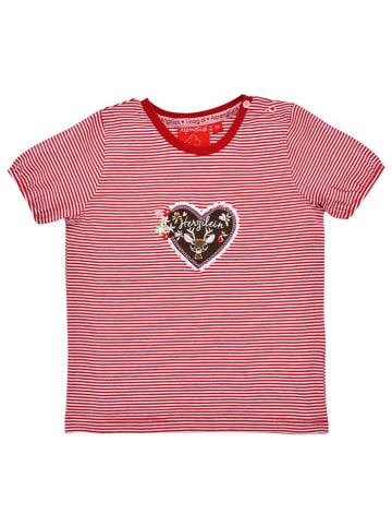 Bondi Trachtenshirt 'Herzilein' in Rot