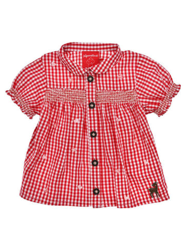 Bondi Trachtenbluse in Weiß/ Rot