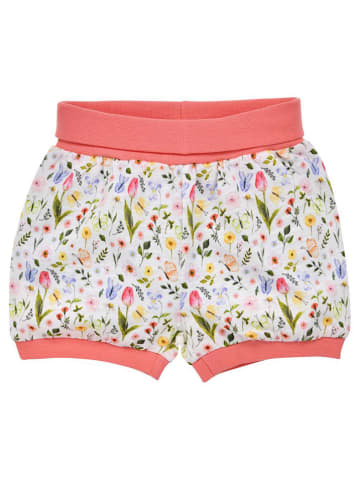 Bondi Shorts  'Blumenallover' in Weiß/ Rosa