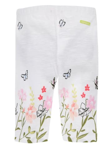 Bondi Leggings 'Blumenwiese' in Weiß