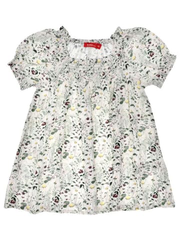 Bondi Kleid 'Blätterallover' in Creme/ Grün/ Gelb