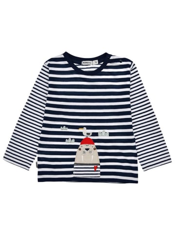 Bondi Longsleeve 'Pirat' in Weiß/ Schwarz