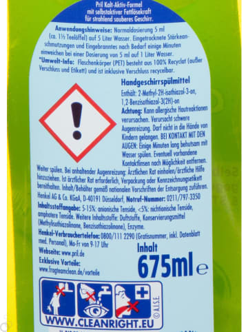 Pril 7er-Set: Handspülmittel ''Limette'', je 675 ml